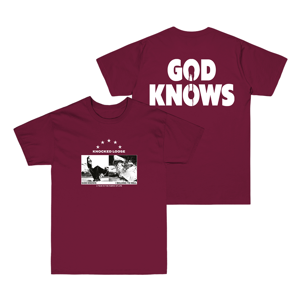 God Knows Tee - Maroon